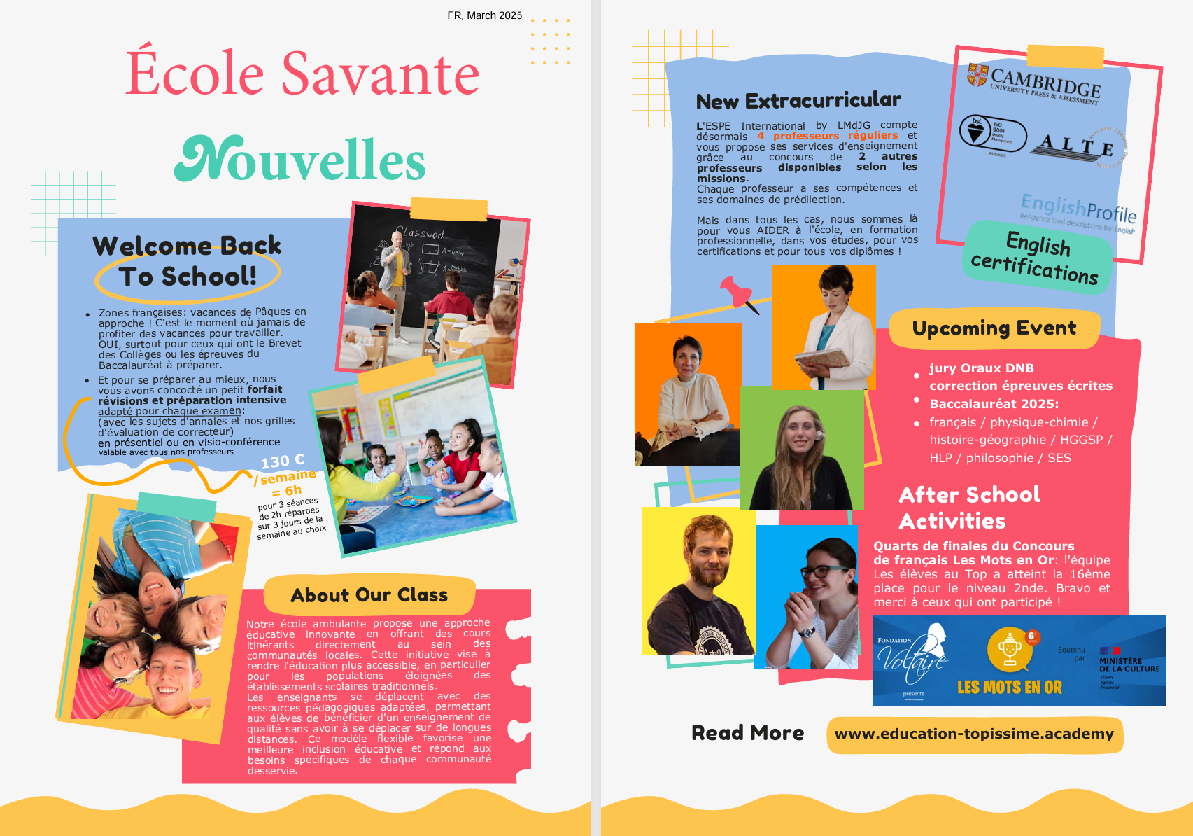 Les nouvelles de l ecole savante fr march 2025 newsletter espe international by lmdjg